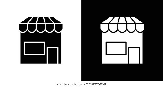 Shop-Symbole. Vektorvorlage Illustration Symbol Pixel perfekt