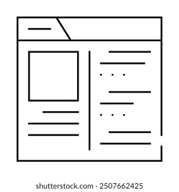 shop internet review line icon vector. shop internet review sign. isolated contour symbol black illustration