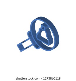 Shop isometric left top view 3D icon