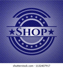 Shop with jean texture