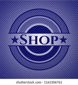 Shop with jean texture