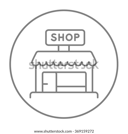 Shop line icon.