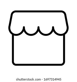 Icono de línea de taller ilustración vectorial.