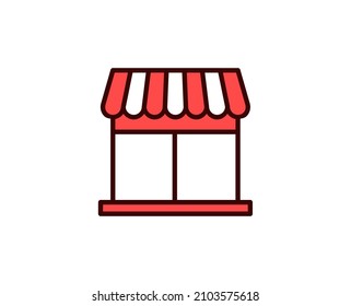 Icono de línea de compra. Símbolo vectorial en estilo plano y a la moda sobre fondo blanco. El comercio canta por el diseño.