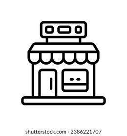 Ladenliniensymbol. Vektorsymbol für Ihre Website, Ihr Handy, Ihre Präsentation und Ihr Logo-Design.