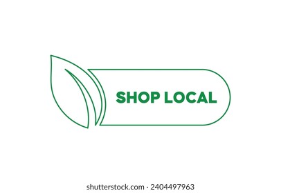 Shop Local Badge Vector Design
