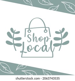 shop local commerce promotion card