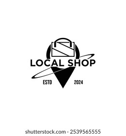 Shop local icon logo template