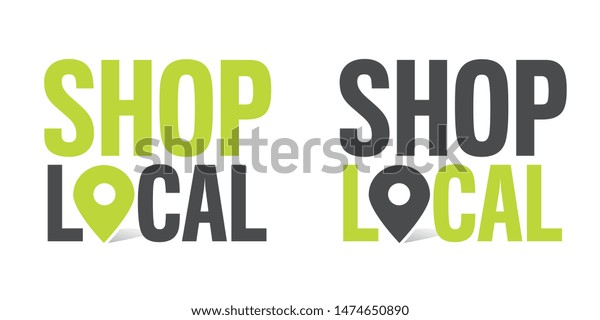 Shop local with location\
pin