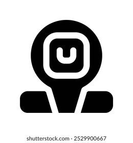 Icono del glifo del Vector para su Sitio web, móvil, presentación y diseño del logotipo.