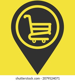 Shop location icon vector illustration design