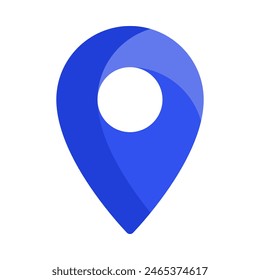Shop location icon vector illustration in flat style