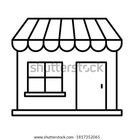 
Shop location  Line Style vector icon which can easily modify or edit
