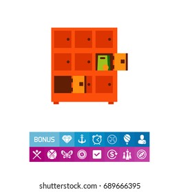 Shop lockers icon