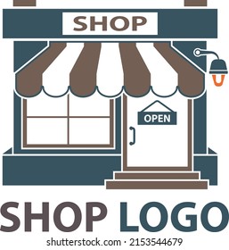 Diseño del logotipo de compras, fácil de editar, cualquier tamaño que puedas hacer, archivo vectorial de Illustrator, logotipo de Dukan