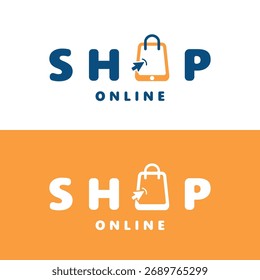 Vector de ilustración de diseño de logotipo de tienda. Para el logotipo de compras, tienda en línea, mercado, tienda.
