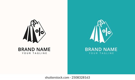 Diseño de logo de la tienda. Logotipo del Carrito de compras y Vector del icono del logotipo de los bolsos de compras