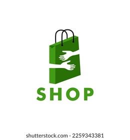 Shop-Logo, Good Shopping-Logo-Vektorgrafik