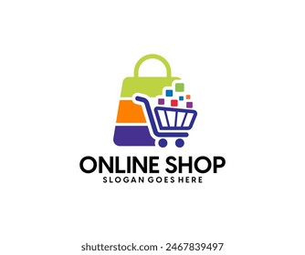 shop logo icon vector template, Hand drawn shop local collection