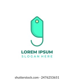 Logotipo de la tienda con G inicial para el logotipo de la tienda de estilo lineal