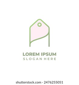 Shop logo initial A for linear style shop logo