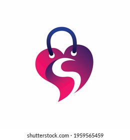 Shop logo with letter S concept