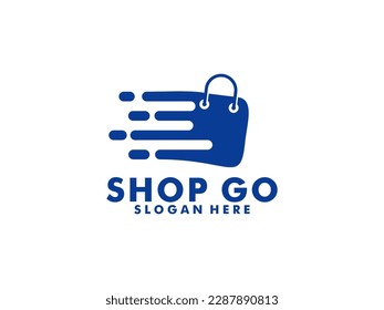 Shop logo, Online Shop Logo icon, Fast Shop logo Vector Template