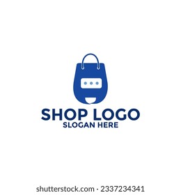 Shop logo, Shopping logo vector, Good Online Shop logo design template