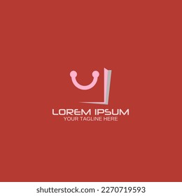 Vector de diseño de plantillas de logotipo de compras.
