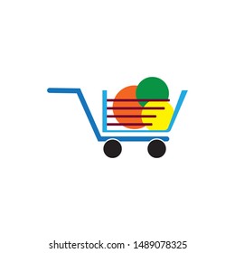 Shop logo template vector icon design