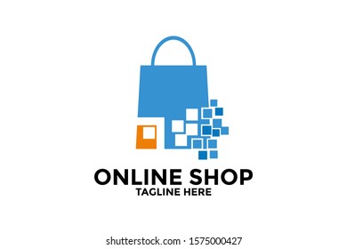 Shop logo vector, Good Online Shop Logo design template