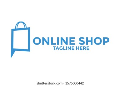 Shop logo vector, Online Shop Logo vector template