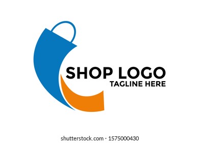 Shop logo vector, Shopping Logo vector template