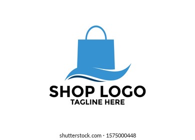 Shop logo vector, Shopping Logo vector template