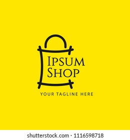 Shop Logo Vector Template Design Illustration