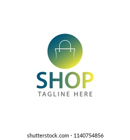 Shop Logo Vector Template Design Illustration