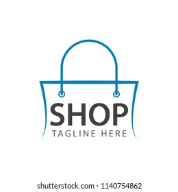 Shop Logo Vector Template Design Illustration