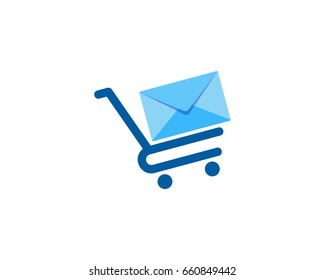 Shop Mail Icon Logo Design Element