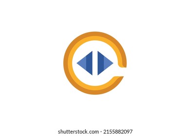 Shop and Market Colored Logo Vector