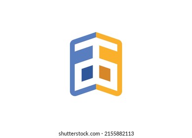 Shop and Market Colored Logo Vector