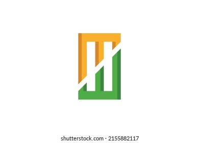 Shop and Market Colored Logo Vector