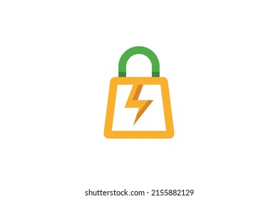Shop and Market Colored Logo Vector