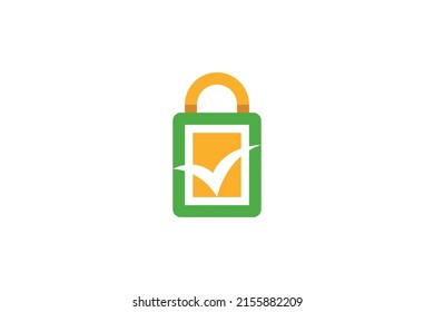 Shop and Market Colored Logo Vector