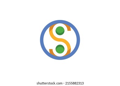 Shop and Market Colored Logo Vector