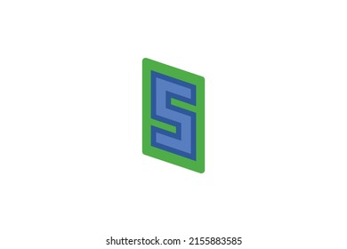 Vector de logotipos coloreados de mercado y de compras