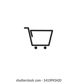 Shop market icon. Vector flat design