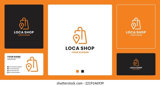 shop market location logo design