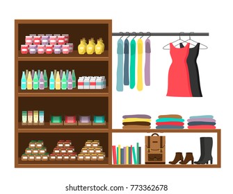 shop market vector illustration flat design isolated on white background