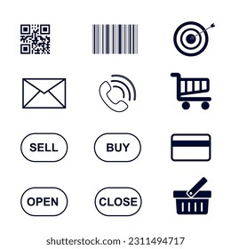 Shop and marketing vector icon