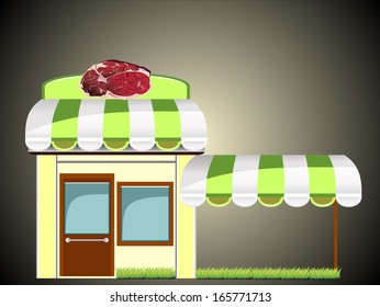 shop with meat